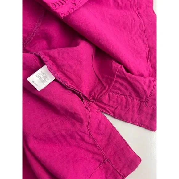 J. Jill Fuchsia Pink  Pineapple Eyelet Sleeveless Cotton Shift Dress 2X NWT - Picture 8 of 11